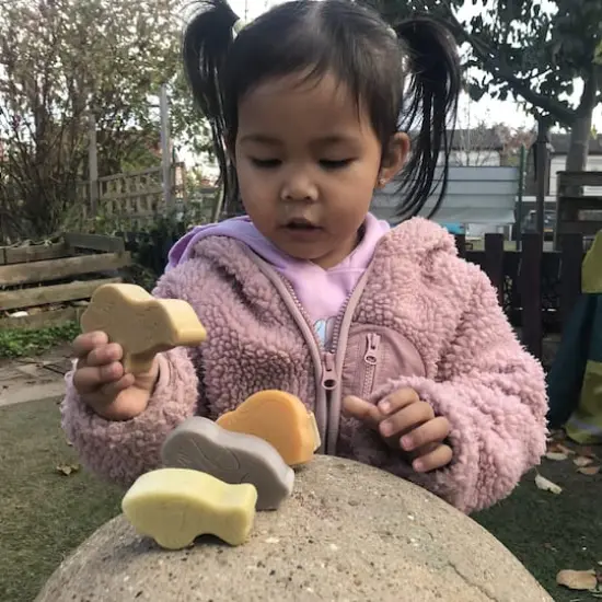 Yellow Door Little Lands Pets Stone Figure Play Set {4}