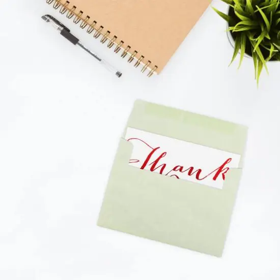 JAM Paper 4.75" x 6.5" Parchment Invitation Envelopes, 50ct. Green Recycled {5}