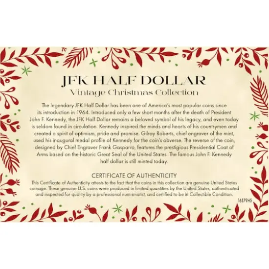 JFK Half Dollar Vintage Christmas Coin Collection {4}