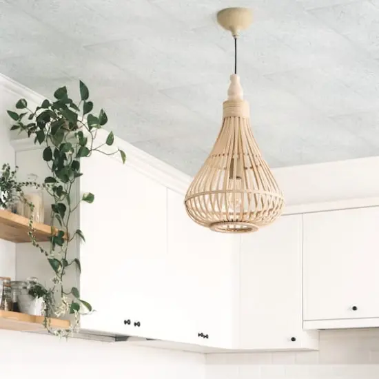 RoomMates Bright White Tin Tile Peel & Stick Backsplash {4}