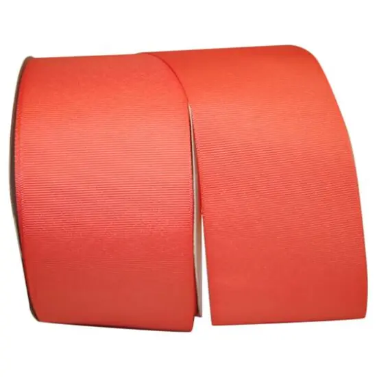 JAM Paper 3" Grosgrain Texture Wired Ribbon Coral {1}