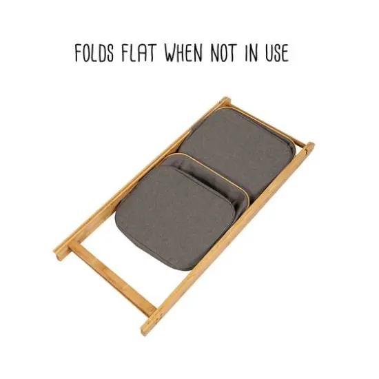 Honey Can Do Bamboo & Canvas 2-Tier Collapsible Shelves {6}