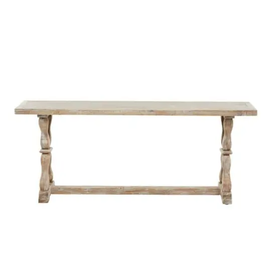 Brown Fir Farmhouse Bench, 20" x 47" x 12" {8}