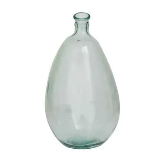 Blue Recycled Glass Handmade Spanish Vase 10" x 10" x 18" {3}