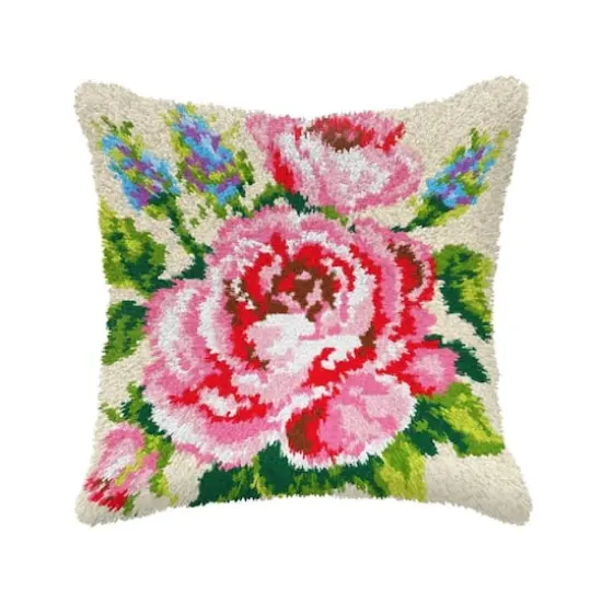Orchidea Latch hook cushion kit "Roses" {1}