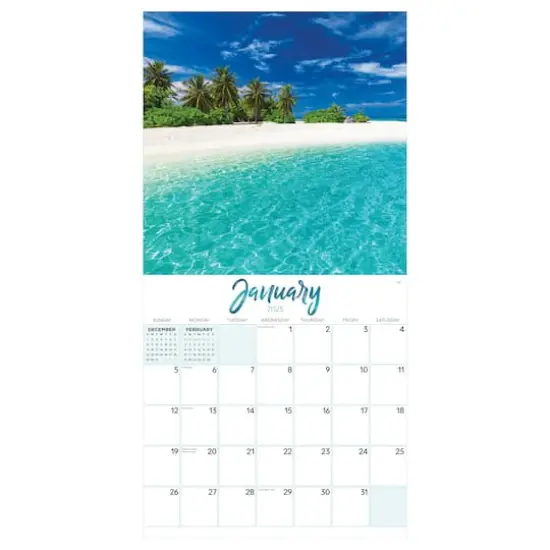 TF Publishing 2025 Tropical Beaches Wall Calendar {6}