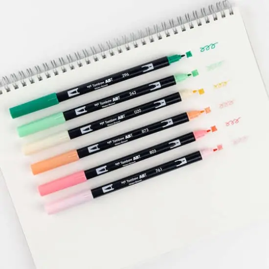 Tombow Just Peachy Dual Brush Pens {5}