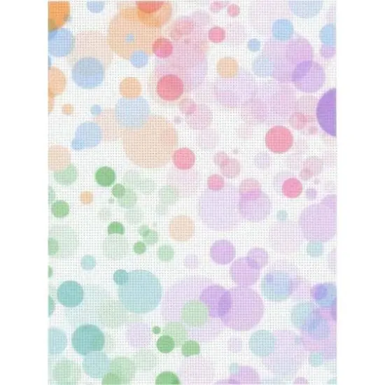 Designer Printed Round Circles 14 Count Aida Canvas {1}