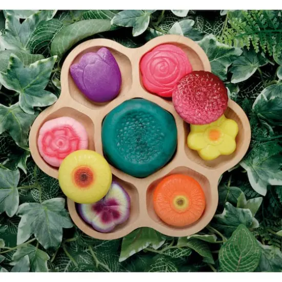 Yellow Door Sensory Play Stones Flowers Activity Set {5}
