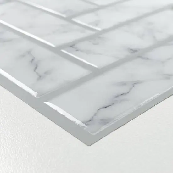 RoomMates Marble Herringbone Peel & Stick Sticktile {7}