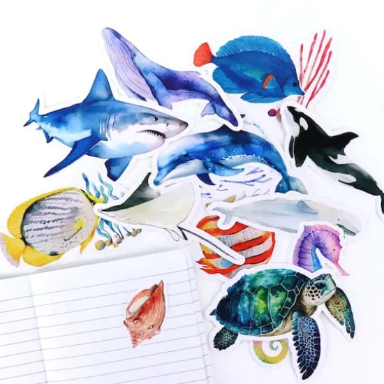 Sealife Vinyl Die Cut Stickers by Recollections&trade; {3}