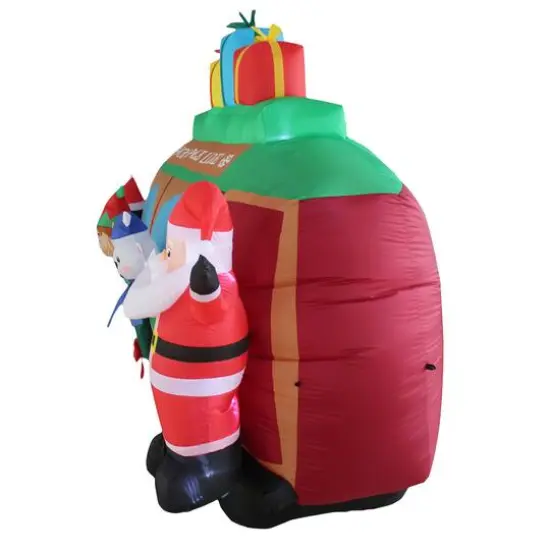 8ft. Inflatable Christmas Caboose {5}