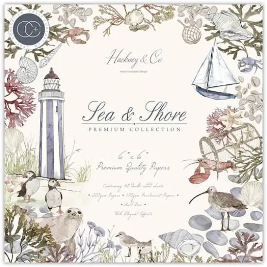 Craft Consortium Sea & Shore Double-Sided Paper Pad, 6" x 6" {1}