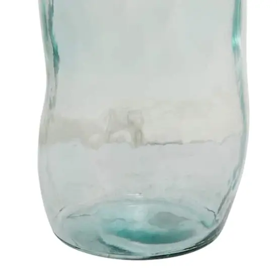 Blue Recycled Glass Handmade Spanish Vase 13" x 13" x 29" {4}