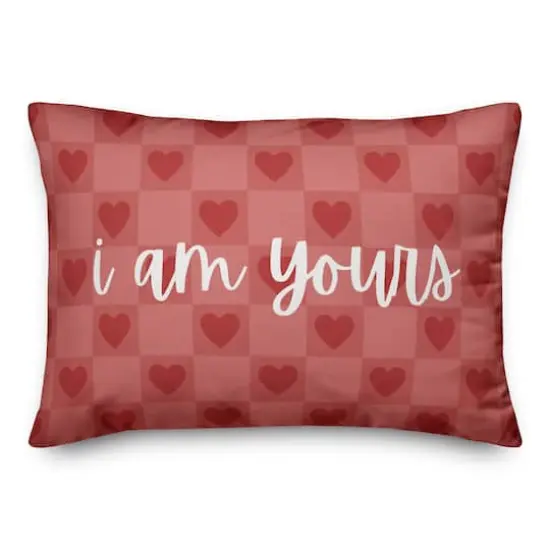 I am Yours & You are Mine Valentine's Day Throw Pillow {1}