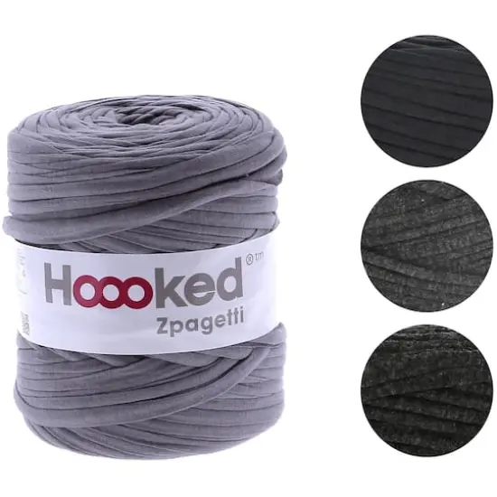 Hoooked Zpagetti Yarn Anthracite Gray {1}