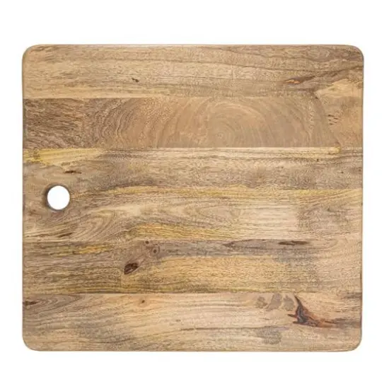 Hello Honey&reg; 21.5" Natural Mango Wood Rectangle Cheese & Cutting Board {4}