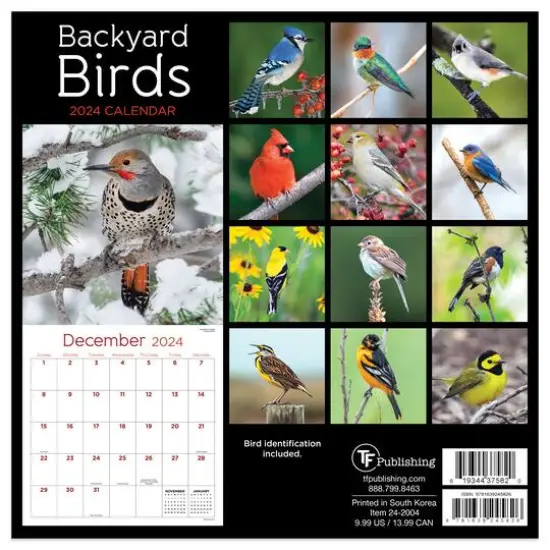 TF Publishing 2024 Backyard Birds Mini Calendar {3}