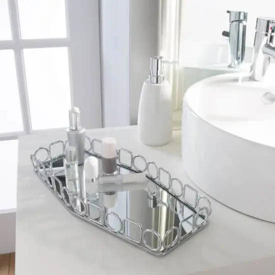 Home Details Circles & Squares Vanity Mirror Tray {5}