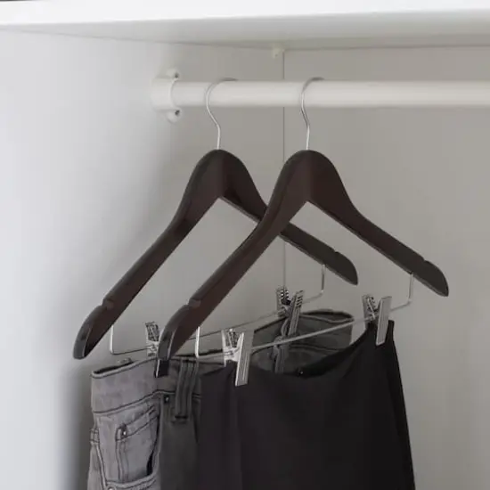 Simplify Mahogany Suit Hangers, 2ct. {5}