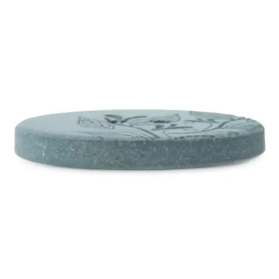 Dritz&reg; 28mm Dark Turquoise Recycled Hemp Round Floral Button, 3ct. {6}