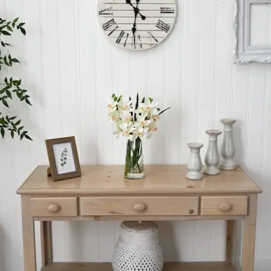 19" Cream Boat Orchid in Vase {4}