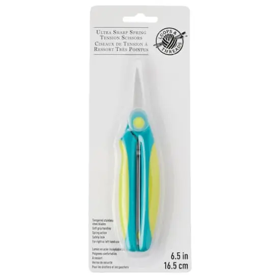 6.5" Ultra-Sharp Spring Tension Scissors By Loops & Threads&trade; {4}