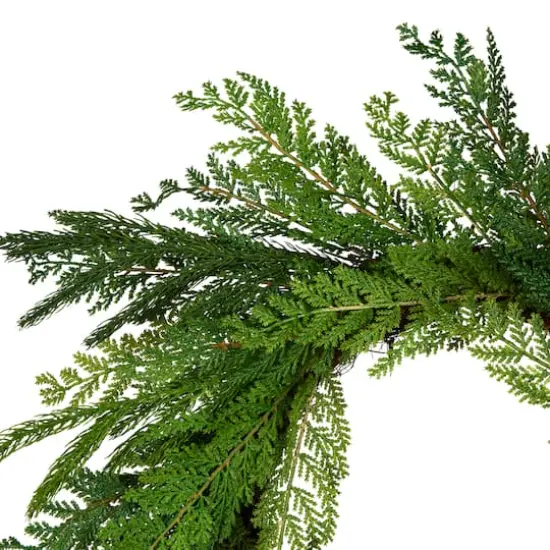 24" Christmas Cottage Wreath {4}