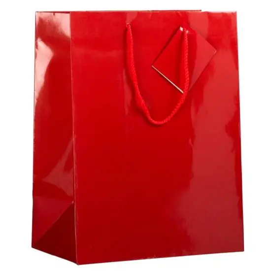 JAM Paper Large Glossy Gift Bags, 100ct. Red {2}
