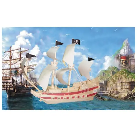 University Games Pirate Ship 139 Piece Wooden Puzzle {3}
