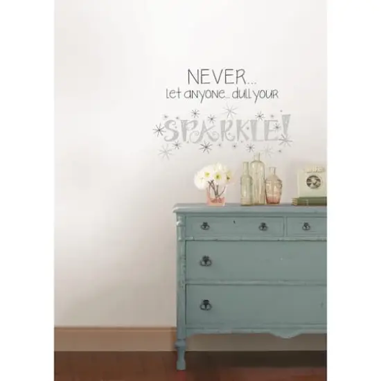 WallPops Never Dull Your Sparkle Wall Quote {5}