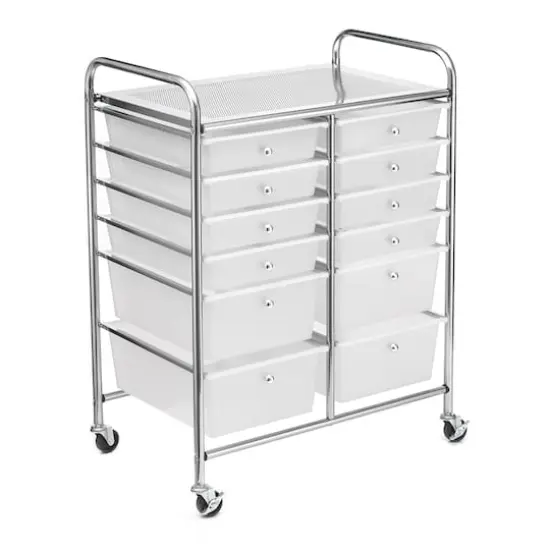 Clear 12 Drawer Rolling Cart by Simply Tidy&trade; {1}