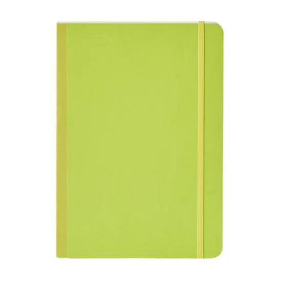Fabriano&reg; EcoQua Plus A5 Lined Fabric-Bound Notebook Lime {5}