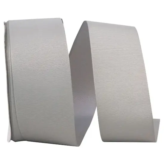 JAM Paper 2.25" Grosgrain Texture Ribbon Pewter {1}