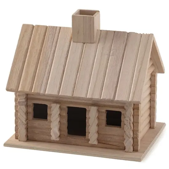 9" Log Cabin Birdhouse by Make Market&reg; {1}