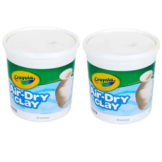 Crayola&reg; 5 lb. White Air-Dry Clay Tub, 2ct. {1}