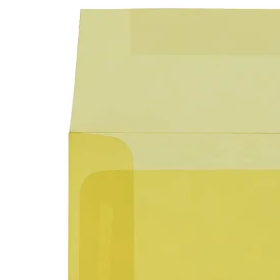 JAM Paper 6" x 6" Translucent Vellum Invitation Envelopes, 25ct. Yellow {5}