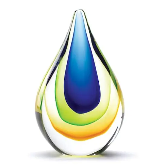 6.5" Art Glass Teardrop Figurine {1}