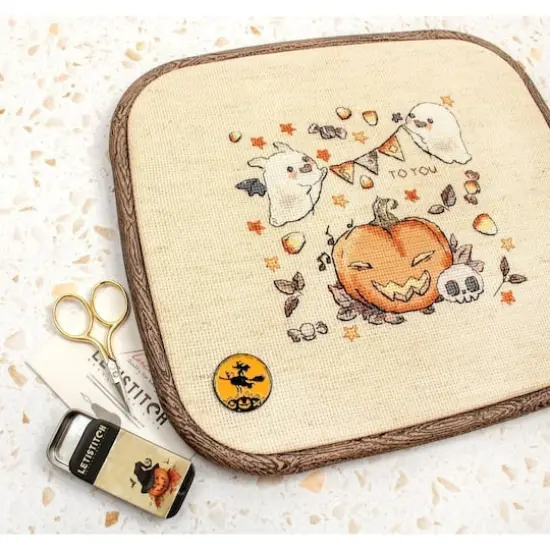 LetiStitch Boo To You Counted Cross Stitch Kit {5}