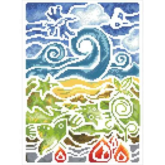 Simply Dotz&reg; Intermediate Natural Wonders Mosaic Diamond Painting Kit {4}