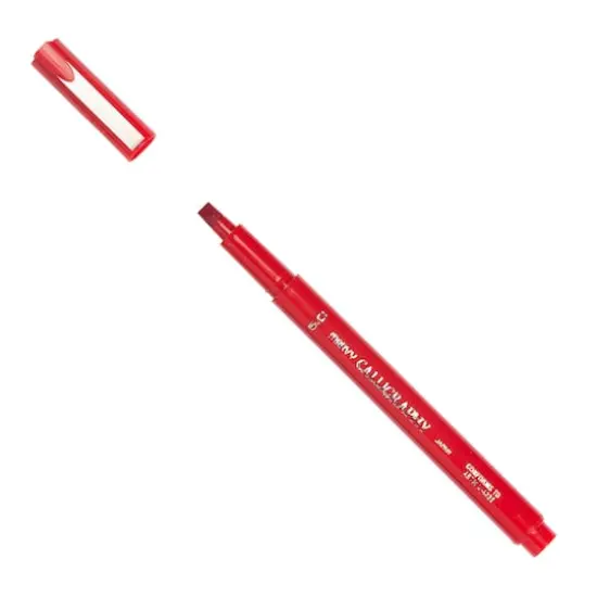 JAM Paper 5.0mm Calligraphy Pen, 2ct. Red {4}