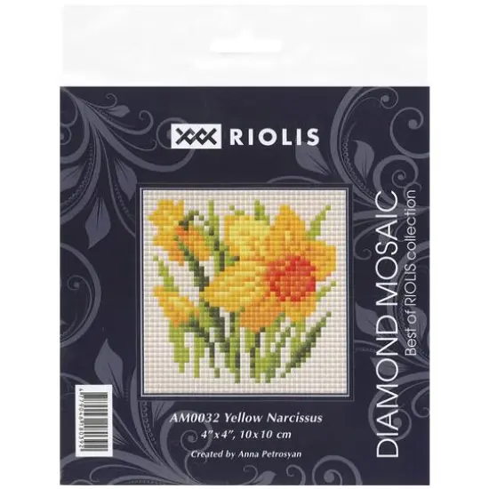 RIOLIS Yellow Narcissus Diamond Mosaic Kit {3}