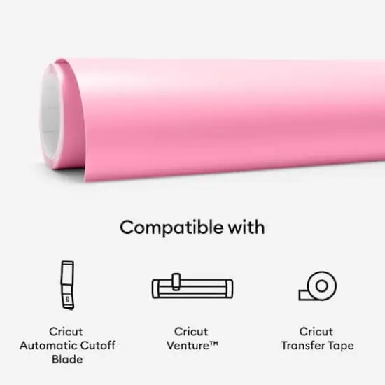 Cricut&reg; 25" Removable Smart Vinyl&trade; Light Pink {8}