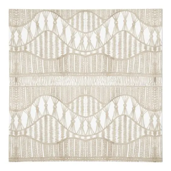 Lace Pattern Cotton Twill Napkin Cream {1}