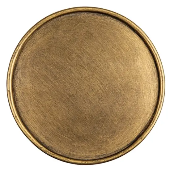 Hello Honey&reg; 28" Metal Martini Cocktail Table Antique Brass {5}