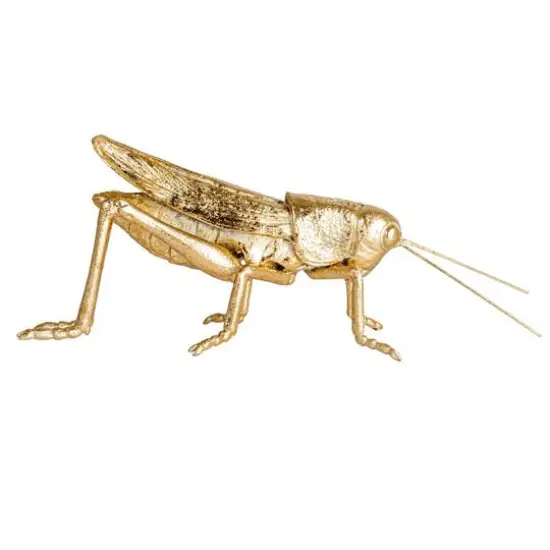 Hello Honey&reg; 5.5" Gold Gilded Garden Grasshopper D&eacute;cor {9}