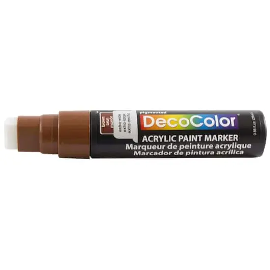 DecoColor&reg; Jumbo Point Acrylic Paint Marker Brown {4}