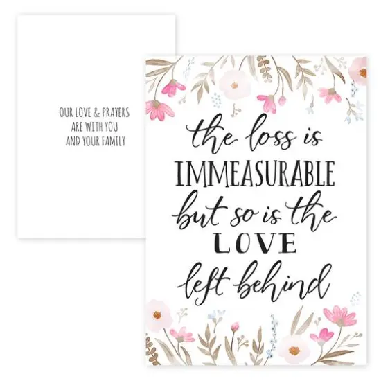 Hortense B. Hewitt Co. Floral Typography Sympathy Cards {7}