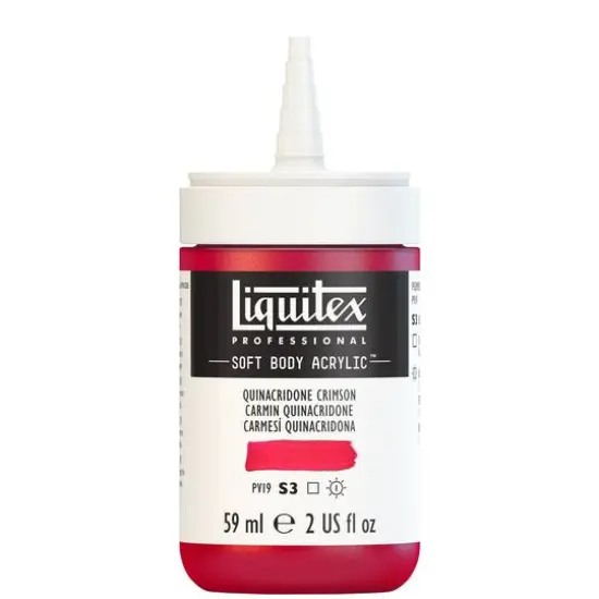 Liquitex&reg; Professional Soft Body Acrylic Bottle, 2oz. Quinacridone Crimson {9}