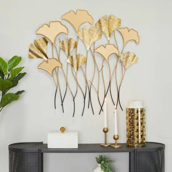 Gold Bohemian Nature Wall Decor, 35" x 1" x 35" {7}